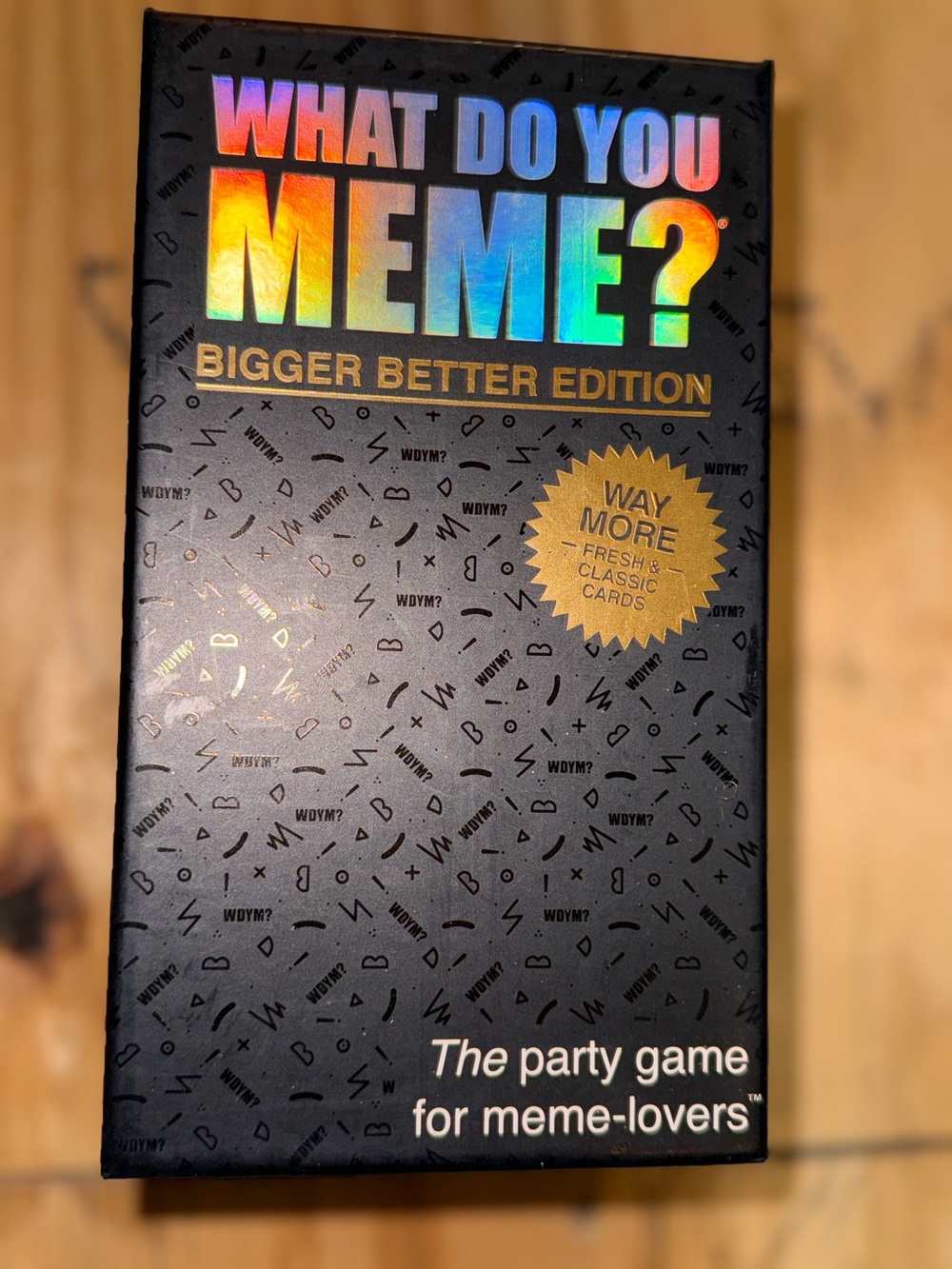 Bigger Better Edition Party Game - Black